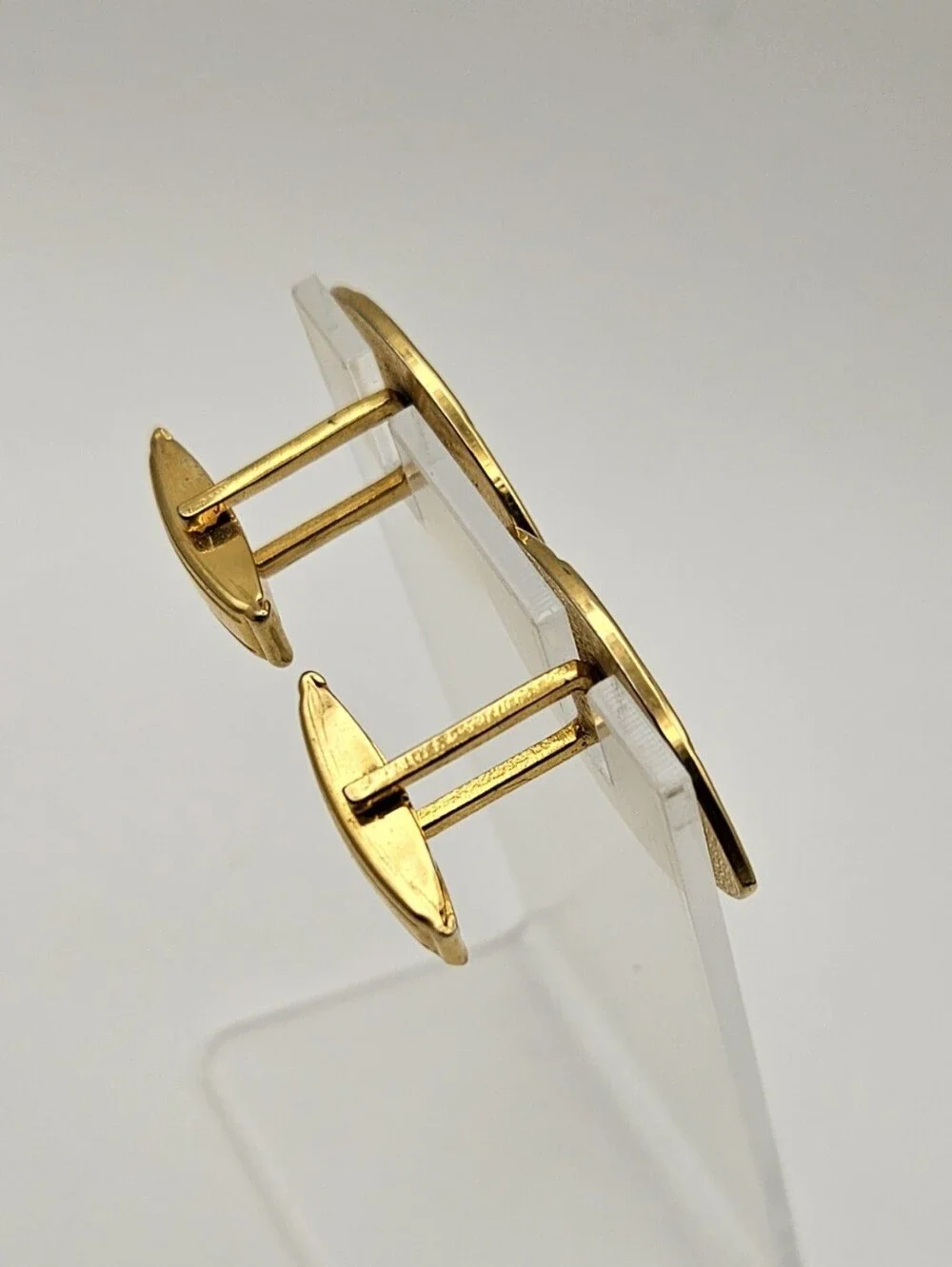 Gold Tone Cufflinks Bowling Bowler Player Gift